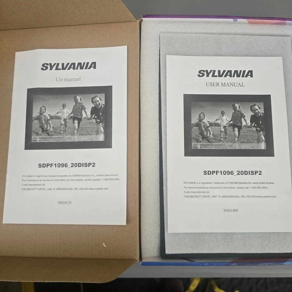 Sylvania 10.1 WiFi Digital Photo Frame IPS Touchscreen Black SDPF1096_20DISP2